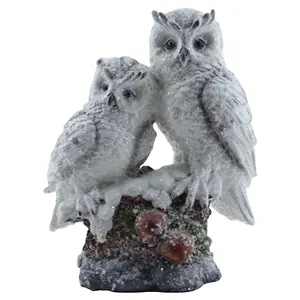 Coruja de decoração para casa, em resina, miniatura, corujas, preço de fábrica, animais pequenos, estatueta artificial para decoração de férias