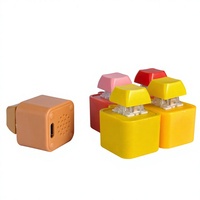 Porte-clés en plastique enregistrable et rechargeable, style mignon, breloque anti-stress fantaisie, cadeau créatif pour fans