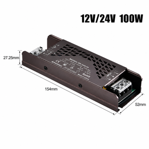 Driver LED Dimmable 12V 24V Haute Puissance 198-242V AC pour Éclairage Résidentiel Bandes LED SMD COB RGB - Product Image 5