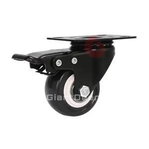 New Design Swivel Black PVC Furniture Wheel Caster 1.5Inch 2Inch 2.5Inch - Product Image 6