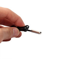 NTC MF58 Sensor Suhu Tahan Air Probe Kabel PVC 10K 20K 50K 100K 3950 3435 3977 Termistor Panjang 1 Meter Sambungan Cepat
