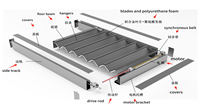 Auvent de toit rétractable extensible en alliage d'aluminium pour extérieur, télécommande intelligente, résistant au vent, électrique, anti-UV, imperméable
