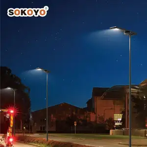 SOKOYO Hot Product Ip65 Integrated Outdoor Waterproof 60W 80W 120W Lampadaire Solaire All In One Led Solar Street Light