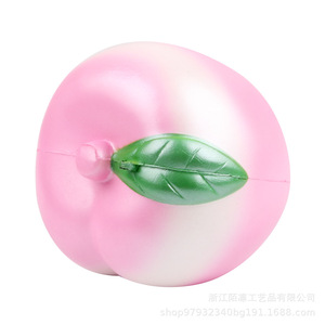 Pu Peach Shape High <b>Rebound</b> Stress Relief Toy Fidget Toy For Kids Unisex 8 To 13 Years - Product Image 4