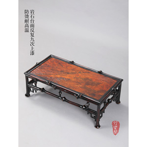 Chinese Style Bamboo Tea Table Wood Top Console Table For Living Room Decor - Product Image 2