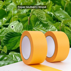 เทปปิดขอบสีเหลืองขนาด <span class=keywords><strong>2</strong></span> นิ้ว เทปวาชิสีส้มสำหรับงาน DIY งานฝีมือและงานศิลปะ ตกแต่งภาพวาด <span class=keywords><strong>64</strong></span> ชิ้น/กล่อง ปรับแต่งได้ - Product Image 4
