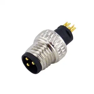 Conector de parafuso, conector tipo moldado 3 pinos m8