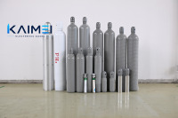 Gas Nitrógeno N2 Electrónico de Grado 99.9999% 6N en Cilindro de Acero Especial de 40L para Grabado CVD de Semiconductores, Marca KAIMEI