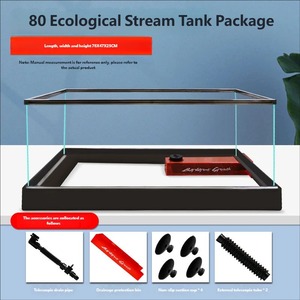 אקווריום שקוף קטן עד בינוני, מזכוכית אולטרה שקופה, איכותי, לבית, לסלון, למרפסת ולשולחן עבודה - Product Image 5