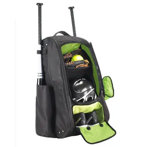 Adult Baseballbags 26 "Casual Sports Baseball Duffel Bag Wholesale Custom Baseball Backpack With Bat Sleeve For 4 Bats