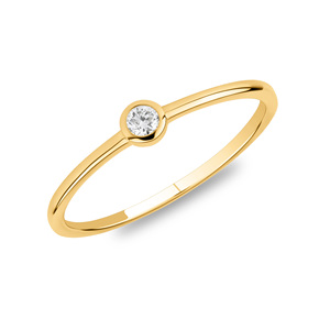 Anillos de Oro Sólido de 10K para Mujer, Anillo Abierto Trenzado de Oro Sólido de 10K para Mujer con Circonita Cúbica, Anillos Apilables Finos y Cómodos de Oro - Product Image 5