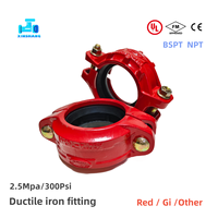 Raccord de réduction rainuré concentrique femelle en fonte ductile UL FM de qualité supérieure pour tuyauterie rigide