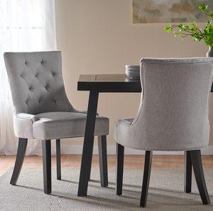 Ensemble de 2 chaises de salle à manger en tissu moderne - Durables et écologiques pour les salons - Product Image 6