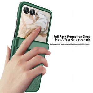 New foldable phone case for Motorola Razr50, featuring a <b>spring</b> <b>hinge</b> and PC coating for drop protection - Product Image 4