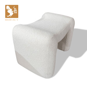 เก้าอี้สตูลขนาดเล็กสีขาวเรียบง่ายใหม่เก้าอี้รอร้านตัดผมและเฟอร์นิเจอร์ร้านเสริมสวย - Product Image 2