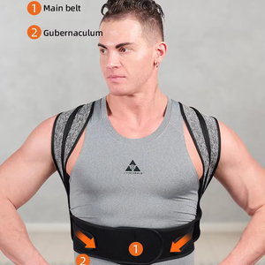 Abrace hỗ trợ vành đai có thể điều chỉnh trở lại tư thế Corrector xương đòn cột sống trở lại Vai Thắt lưng tư thế chỉnh Corset cho tư thế - Product Image 2