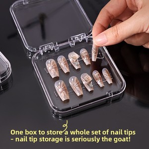 Hộp đựng móng tay giả bằng nhựa bán chạy, hộp trưng bày, hộp đựng, hộp đóng gói móng tay dành cho salon, nhà riêng, dụng cụ làm móng tự làm - Product Image 5