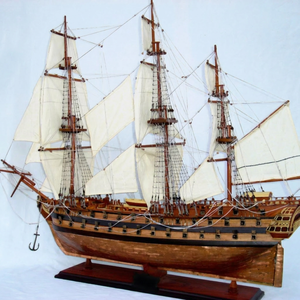 LE Superbe Painted <b>Copper</b> Hull Wooden Model Boats Handcrafted Novelty Gifts GIA NHIEN CO.LTD Nautical Home Decoration European - Product Image 1