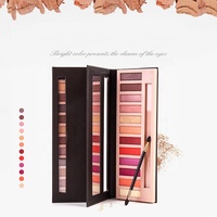 Einzelne Matte Pigmentierte 12-Farben Plastik Make-up Gepresste Glitzer Private Label Kosmetik Lidschatten-Palette mit Eigenem Logo
