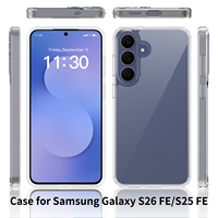 Étui de protection antichoc pour téléphone portable Samsung PC TPU 2 en 1, étui transparent en cristal pour Samsung S26 FE