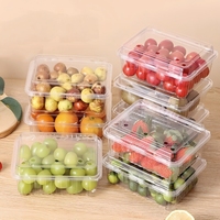 Boîtes en plastique transparentes jetables de haute qualité pour fraises, tomates, raisins, coquillages, fruits, tomates