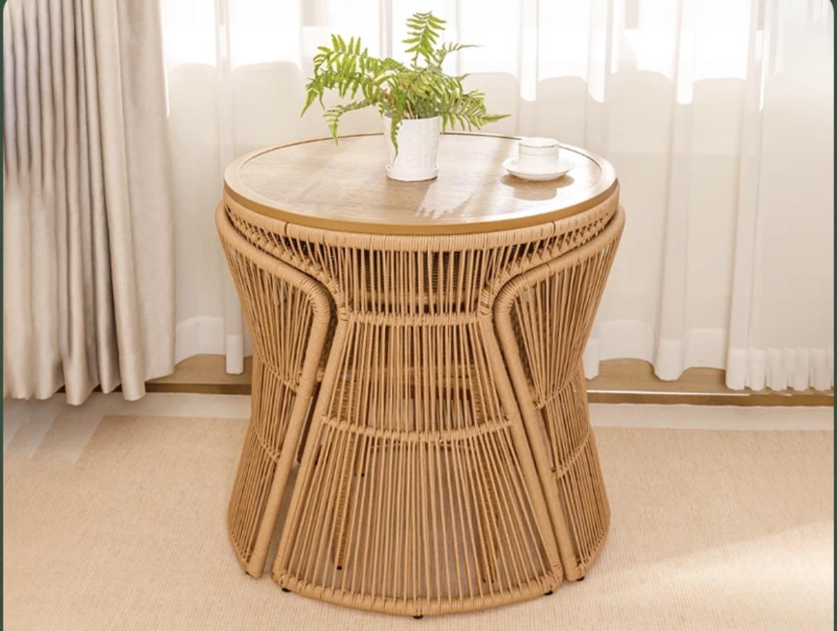 Alice " wood table * 1 leisure chair * 2]