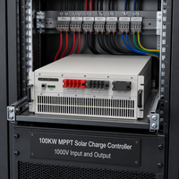 Contrôleur de charge solaire MPPT monté sur rack 120 kW, tension d'entrée PV 1000 V, puissance de sortie 100 kW