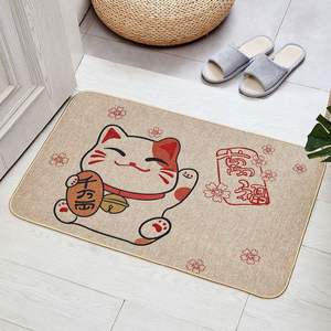 Tapis <span class=keywords><strong>de</strong></span> bain moderne en lin antidérapant à fond en caoutchouc résistant aux taches tapis <span class=keywords><strong>de</strong></span> <span class=keywords><strong>pied</strong></span> <span class=keywords><strong>de</strong></span> porte <span class=keywords><strong>de</strong></span> cuisine pour usage domestique pour sol <span class=keywords><strong>de</strong></span> lavabo <span class=keywords><strong>de</strong></span> salle <span class=keywords><strong>de</strong></span> bain - Product Image 1