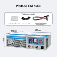 Heltec HT-CC50ABP 5-120V 50A Probador de Capacidad de Baterías, Analizador de Carga y Descarga para Bicicletas Eléctricas LiFePO4
