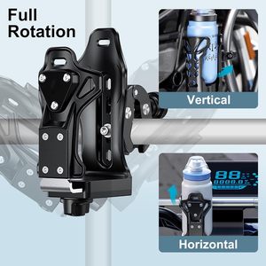 Portaborraccia Antifurto Regolabile Kewig per <span class=keywords><strong>Moto</strong></span>, Portabicchieri Impermeabile in ABS per Bicicletta, Compatibile con Bottiglie da 50-90mm - Product Image 2