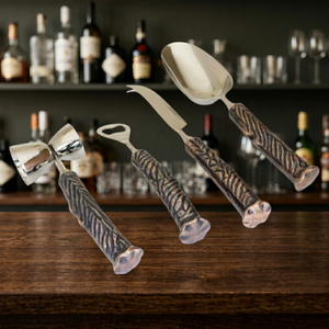 100% High Quality Luxury Eco-Friendly <b>Bar</b> <b>Tool</b> Set Stainless Steel Metal Polish W/ Resin Finished Customized <b>Bar</b> Hotel Home - Product Image 3
