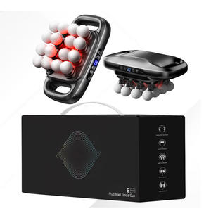 Pistolet de massage multifonction à 16 têtes pour tissus profonds, machine de massage corporel portative à haute fréquence vibratoire pour la relaxation musculaire - Product Image 1