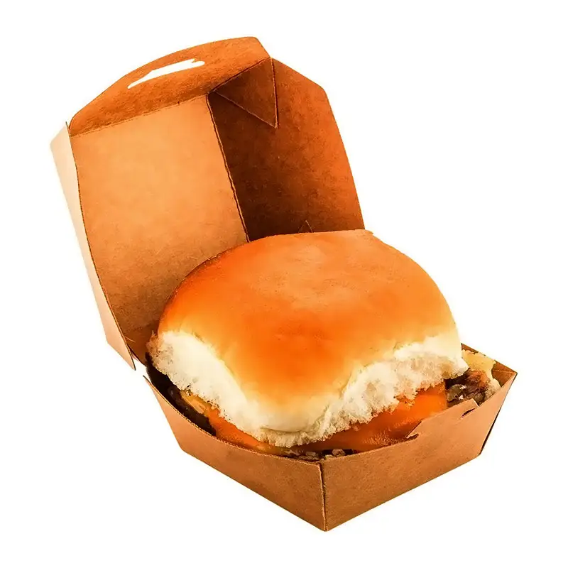 La migliore scatola per alimenti in scatola di carta Kraft per <span class=keywords><strong>Hamburger</strong></span> in cartone a basso prezzo per <span class=keywords><strong>Hamburger</strong></span>