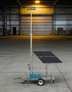 Torre de Iluminación Solar de Alto Rendimiento: 14,000 Lúmenes, Mástil LED IP65 Fuera de la Red para Construcción y Alquiler de Eventos - Product Image 1