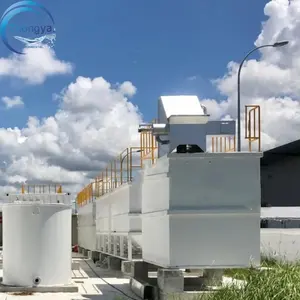 Ensemble compact de traitement des eaux usées Système à membrane MBR Usine de traitement des eaux usées industrielles
