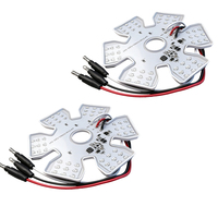 Lampe d'aération rouge intérieure de 4,8 pouces, lampe décorative pour purificateur d'air pour camions Peterbilt Kenworth Freightliner, remorques, camping-cars