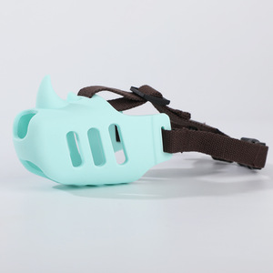 Embout buccal pour animaux de compagnie en silicone souple de qualité supérieure, respectueux de l'environnement, en forme de rhinocéros, étanche, facile à nettoyer - Product Image 4