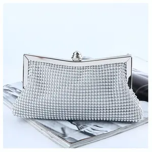 Wholesale Luxury Aluminium Sheet Clutches Ladies Fashion Clutch Evening Bag for Party Banquet Wedding