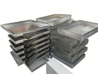 Plat de cuisson perforé en alliage d'aluminium et acier inoxydable, antiadhésif et durable, compatible four et lave-vaisselle, taille personnalisable pour cuisine française et italienne