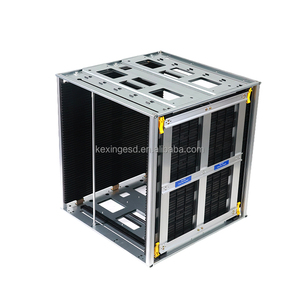 מגשי מגזינים לרכיבים אלקטרוניים (PCB) מותאמים אישית, באיכות גבוהה ודיוק גבוה, עם כוונון, מידות: אורך 630 * רוחב 680 * גובה 563 מ\\\"מ, מוגני חשמל סטטי (ESD), עבור ציוד קו הרכבה SMT. - Product Image 6