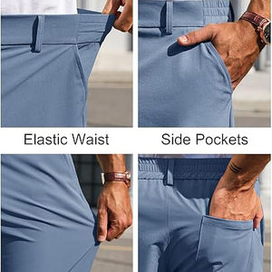 Pantalones de Golf Casuales de Alta Calidad al por Mayor, Logotipo Bordado Personalizado, OEM ODM, Transpirables, de Secado Rápido, Ligeros, para Hombre - Product Image 5