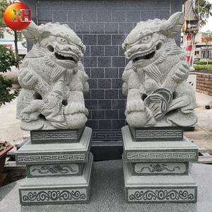 El oyma granit Bluestone güney aslan heykeli taş servet maskot korumak için ev kapalı kötü - Product Image 3