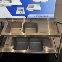 Évier commercial en acier inoxydable à cuve unique pour restaurant, évier de table, prix de gros direct fabricant pour restaurants