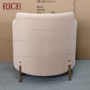 Muebles <span class=keywords><strong>para</strong></span> el hogar moderno ocio Silla de acero de latón piernas tejido tapizado cinta sillón - Product Image 5