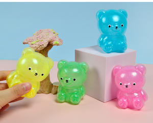 Nouveau jouet en peluche ours Joytpr à pression douce pour enfants, ours scintillant à presser, jouet anti-stress - Product Image 5