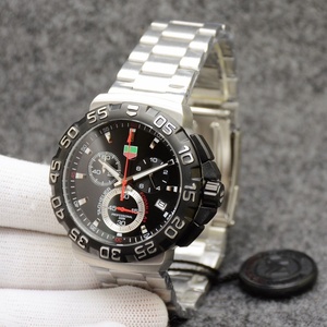 Reloj Deportivo de Cuarzo Haojia con Cronógrafo de Seis Agujas y Doble Cono, Esfera con Indicadores, Caja y Correa de Acero Inoxidable, Popular en Ventas Transfronterizas - Product Image 2