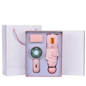 Caja de regalo para hombres y mujeres, accesorio para el día de Navidad, promoción de negocios, logotipo personalizado, ventilador de paraguas, <span class=keywords><strong>2</strong></span> juegos de regalos - Product Image 2