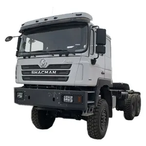 Banyak dijual di pasar Afrika 6x4 mobil bekas murah 10 roda 40 ton truk traktor shakman dengan mesin cummins untuk dijual
