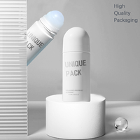 Récipient rond de déodorant de parfum d'emballage en plastique de 60ml sur la bouteille de déodorant