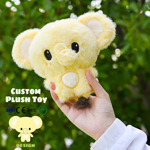 Gaopeng thấp moq tùy chỉnh đồ chơi sang trọng từ bản vẽ unisex Kawaii nhỏ plushies voi vàng mềm động vật búp bê - Product Image 1